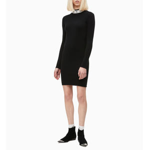 Calvin Klein dámské černé pletené šaty - L (99)